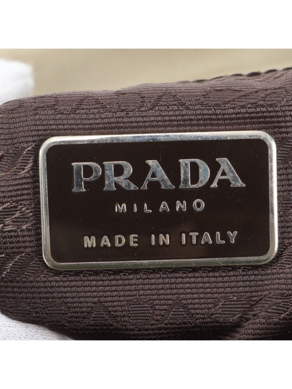 Prada Tessuto Nylon Triangle Logo Tote Shoulder Hand - Picture 9 of 10